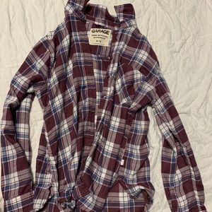AMERICAN EAGLE AND GARAGE CLOTHING FLANNELS